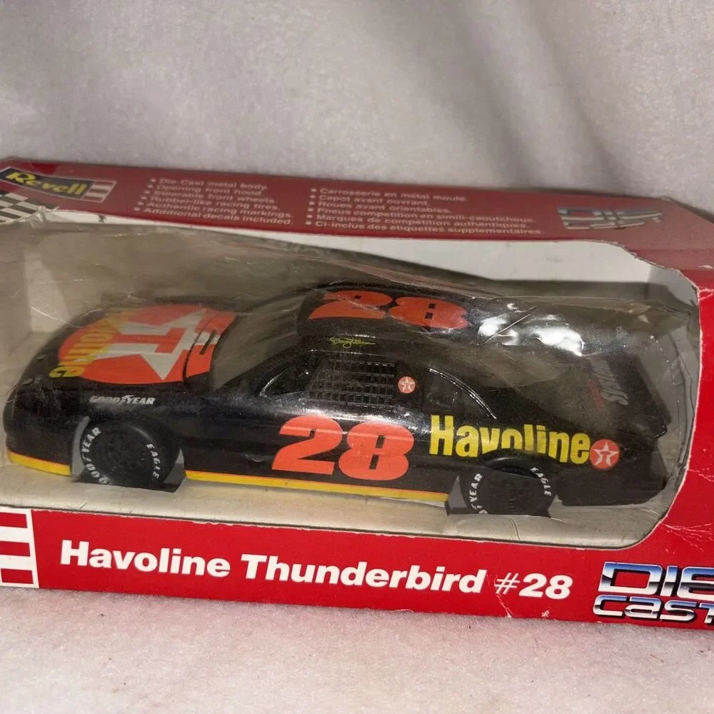 1992 Revell 1:24 #28 DAVEY ALLISON Havoline Ford Thunderbird NASCAR Die-Cast Car